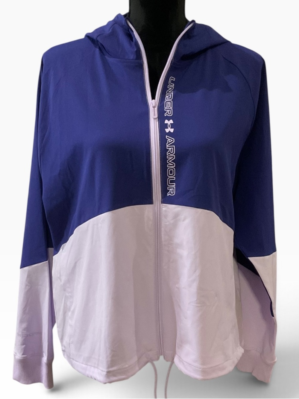 Under Armour Women's Purple & Lilac Hooded Full Zip Jacket Medium